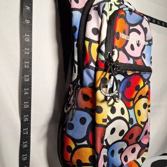 Vibedration Hydration Backpack w/o bladder - Smiley Faces  display picture 3